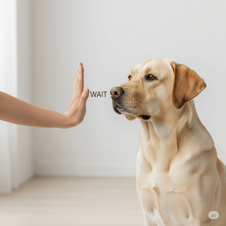 cách dạy chó đợi và lại đây
