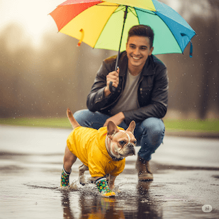 dắt chó đi dạo