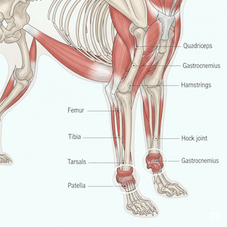 Sức mạnh cơ bắp và chế độ ăn của chó