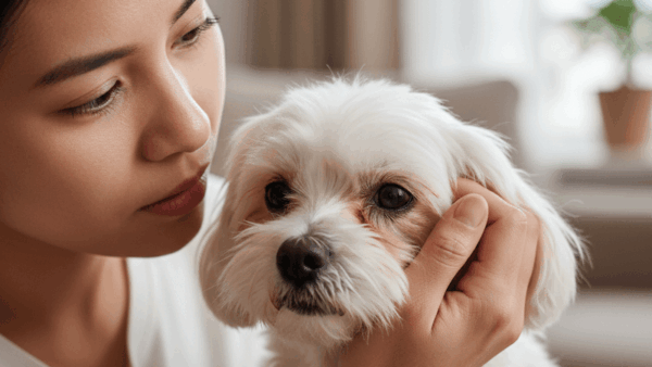 vệt ố nước mắt ở chó