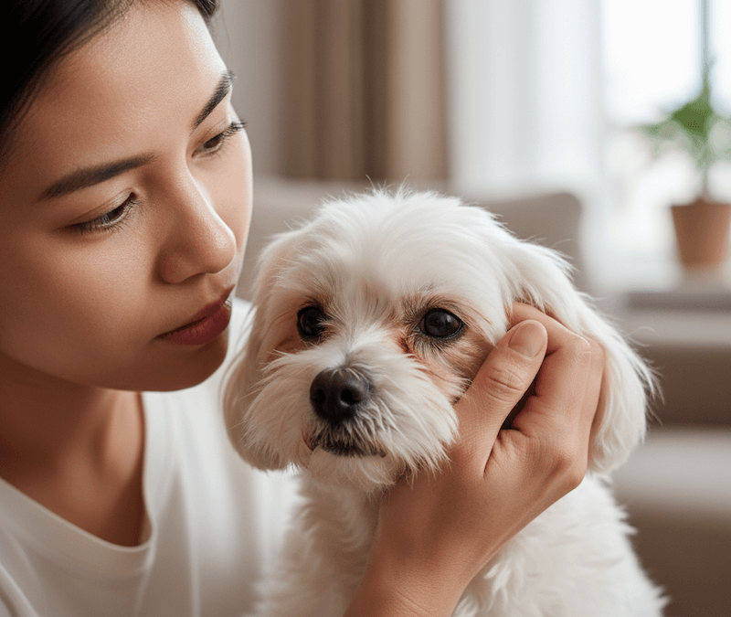 vệt ố nước mắt ở chó