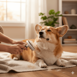 chăm sóc để bộ lông chó đẹp