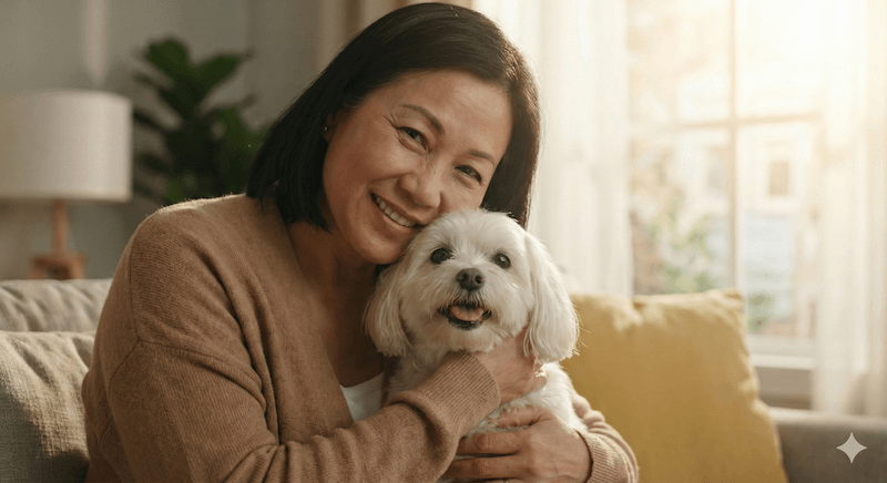 thức ăn chăm sóc chó già