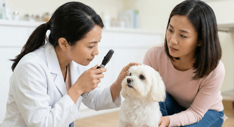 Đục thủy tinh thể ở chó