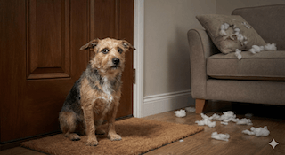 để chó ở nhà một mình