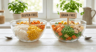 gluten-free và grain-free cho chó