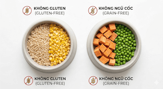không chứa Gluten cho chó