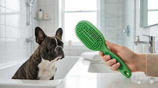 Bàn chải cao su (Lông ngắn - Massage)