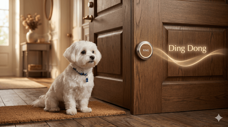 sủa khi nghe tiếng chuông