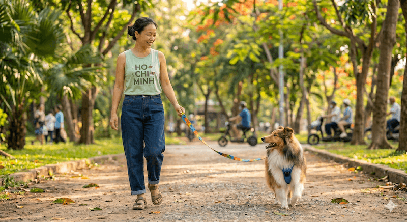 cách chọn dây dắt chó