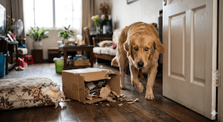 hội chứng lo âu chia ly ở chó