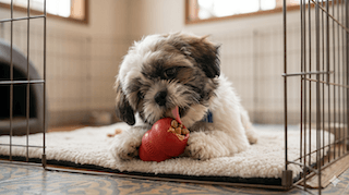 chó con ở nhà một mình