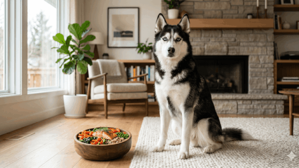 chế độ ăn của chó Siberian Husky