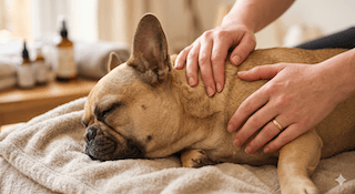 massage cho chó