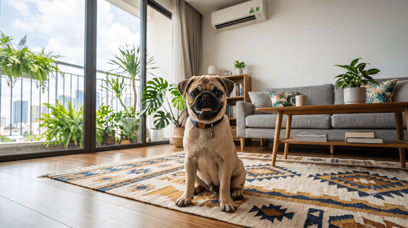 sức khỏe cho chó Pug
