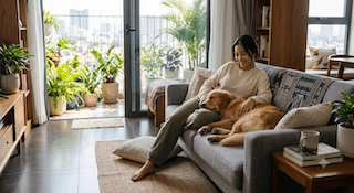chó lại hướng mông về phía bạn