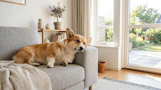 chó thích gác cằm